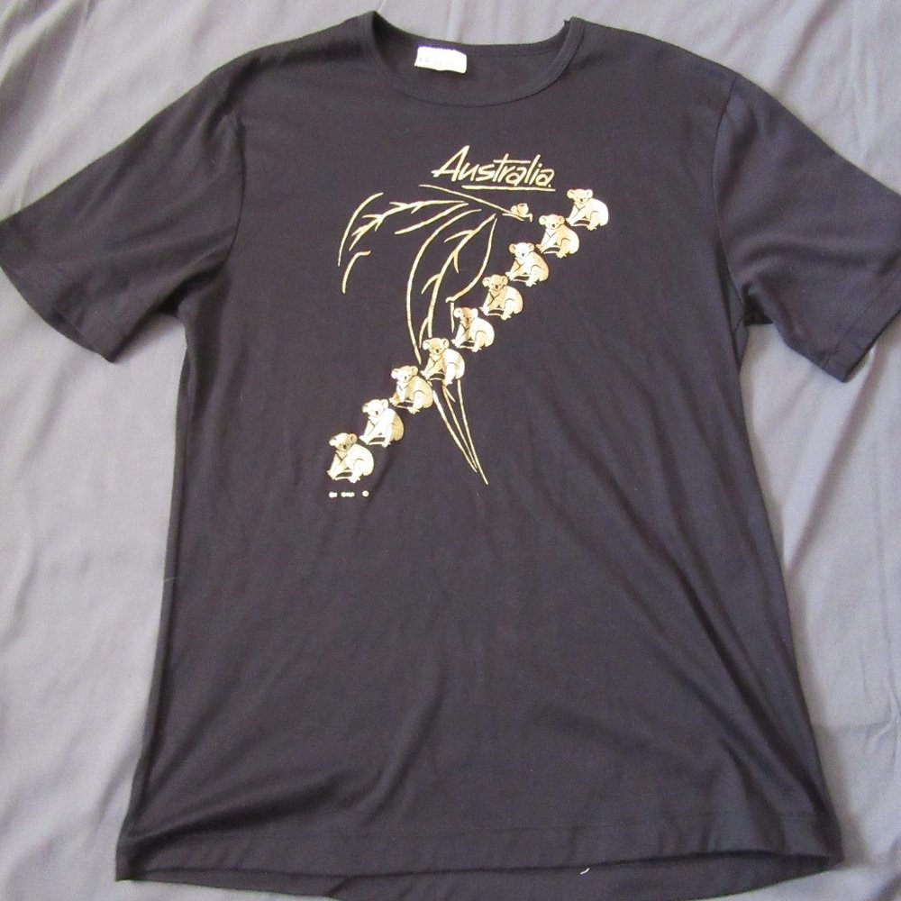 Vintage Lisa Australia Gold Koala T Shirt Sz M
